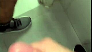 muscular gym bathroom slave gets monster cock domination