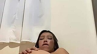 Skinny Latina teen dares ass to mouth with rough toys