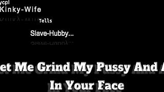 Submissive Wife Grinds Dripping Pussy and Thick Ass on Husband's Face