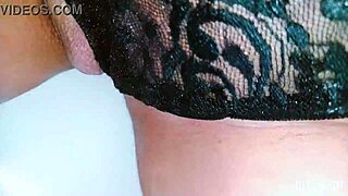 Naughty babe trembles fingering wet pink pussy in public restroom voyeur