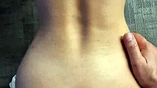 Intense Anal Creampie Fills Her Tight Ass Deep.