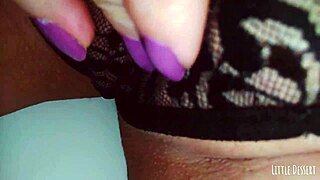 Naughty babe trembles fingering wet pink pussy in public restroom voyeur