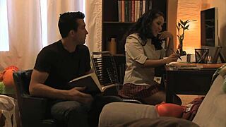 my big titted asian slut swallows hot cum