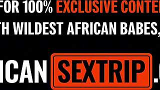 My huge natural ebony teen pussy throbs railed by hung tourist cock