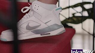 i'm hooking up with my strong trainer while boyfriend reads the paper