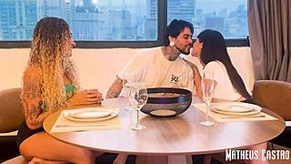 challenged friends to threesome game collab bruninha stellar