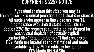 Makayla cox delivers sloppy blowjob on huge cock with big natural tits bouncing