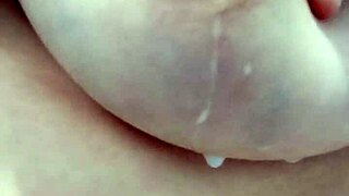 italian milf unleashes hard full tits of hot milk