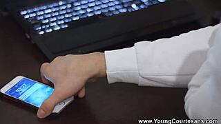 skinny blonde courtesan cornelia rides to multi-orgasms