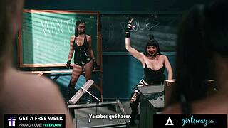 Girlsway's Wild 10-Girl Lesbian Orgy with Rough Fisting Strap-On and Squirting