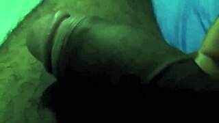 check out this huge black cock getting the best handjob punheta