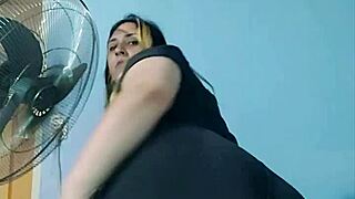 bbw bubble butt strains tight yoga shorts teasing relentlessly!