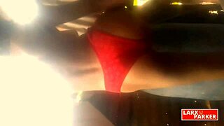 kassandra's casting video part two shows off her shaved pussy and tits up close