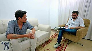 horny brazilian brunette begs doctor to eat her ass during couple therapy