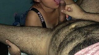 Greedy milf slut slurps cock teasing for hot cum load!