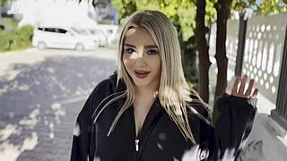 first date street flashing big tits pussy then rough riding creampie