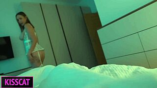 oh man kisscat wakes me up for that playful pov blowjob cowgirl ride to facial creampie