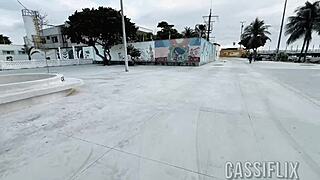 insta thot sneaks out for public clit sucking by bbc monster