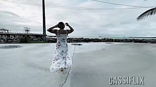 insta thot sneaks out for public clit sucking by bbc monster