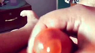 desi transsexual strokes cock till she cums hard