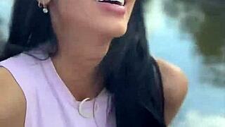 i'm teasing clea gaultier's wet pussy on our prague date ride