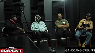 Lilith's huge tits get fondled in sloppy 5-load gangbang 😏💦