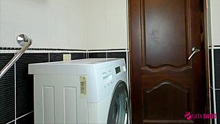 lustful nata sweet in stockings seduces friend's husband for tight pussy orgasm and huge creampie