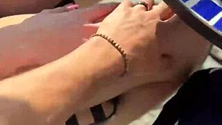 i'm teasing clea gaultier's wet pussy on our prague date ride