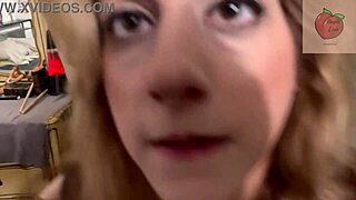 Stepmom bends over laundry pile for big cock blowjob and swallow action