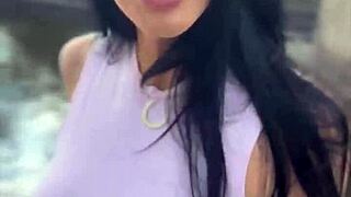 i'm teasing clea gaultier's wet pussy on our prague date ride