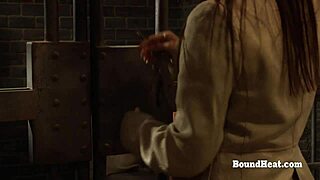 horny lesbian slave sniffs mistress panties while masturbating to orgasm