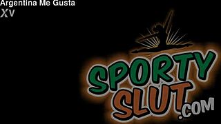 check out this latina's huge tits and puffy spandex cameltoe 💦🍑