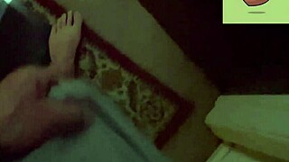 Stepmom bends over laundry pile for big cock blowjob and swallow action