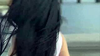 i'm teasing clea gaultier's wet pussy on our prague date ride