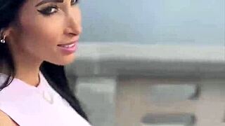 i'm teasing clea gaultier's wet pussy on our prague date ride