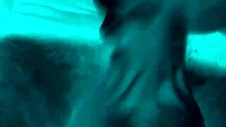 while hubby's out for beer his friend tricks hot wife into slurping his throbbing cock for messy facial