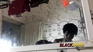 beautiful young babe with small tits seduces in bathroom close up