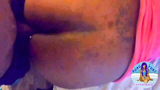 Tattooed Ebony Milf Yuki-Senpai Bent Over Monster BBC Doggystyle Pounding