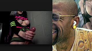 Big breasted trans goth babe strokes her thicc throbbing cock cumming hard wet repeatedly ai generated