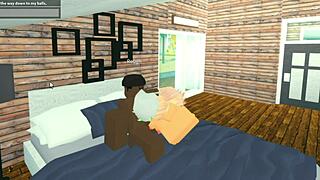 Roblox Slut Throat Fucked by Massive BBC