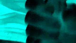 while hubby's out for beer his friend tricks hot wife into slurping his throbbing cock for messy facial