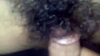 Hairy mature beaver rubbed wet by eager lover