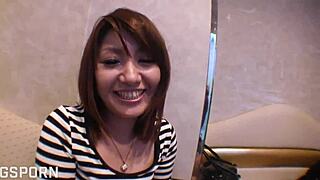 sexy tokyo girl rides wet pussy cowgirl after dinner turning dinner into creampie ecstasy