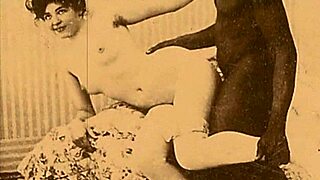 Vintage interracial blowjobs showcase antique black monster cocks ravaging throats