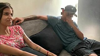 Skinny Latina Pays Silence with Blowjob and Hard Fuck