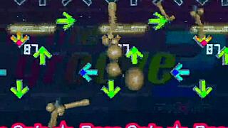 naughty british game has me emitting cocks everywhere in custom stepmania fun