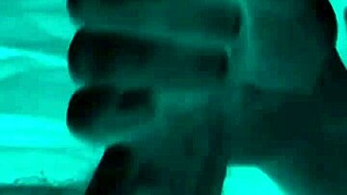 while hubby's out for beer his friend tricks hot wife into slurping his throbbing cock for messy facial