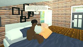 Roblox Slut Throat Fucked by Massive BBC