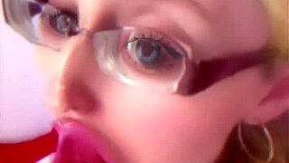 Huge pink lips bimbo doll crossdressing transformation fetish