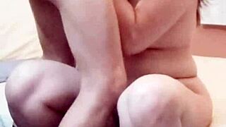 boyfriend shares her for neighbor's deep sloppy cock sucking fun